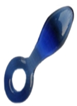 WORLD BEST Glass dildo Mini Blue anal plug
